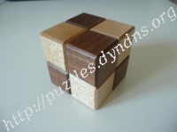 2 Step Karakuri Japanese Cube Puzzle Box #3